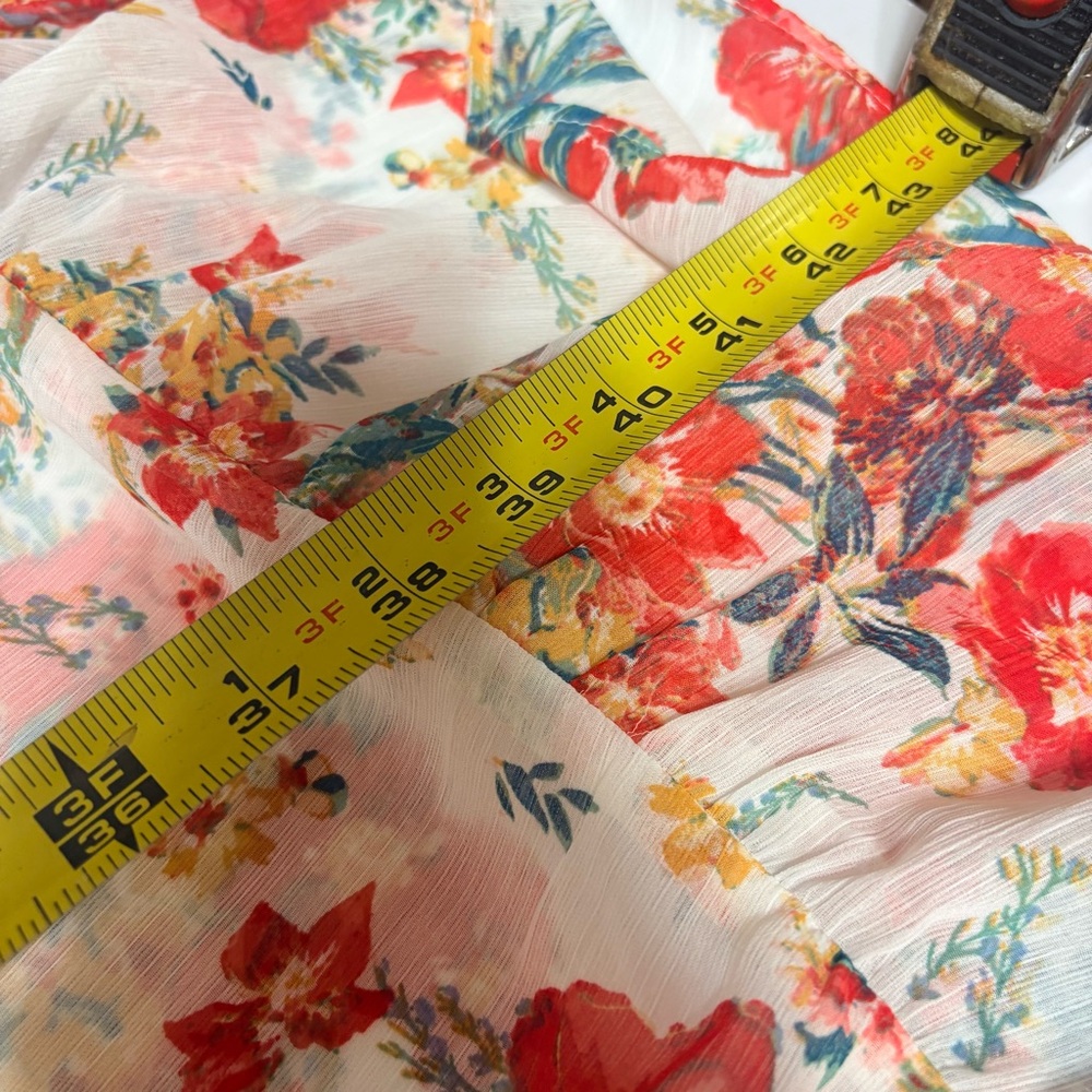 Maurices floral print smocked ruffle tank midi maxi dress. - Picture 9 of 11